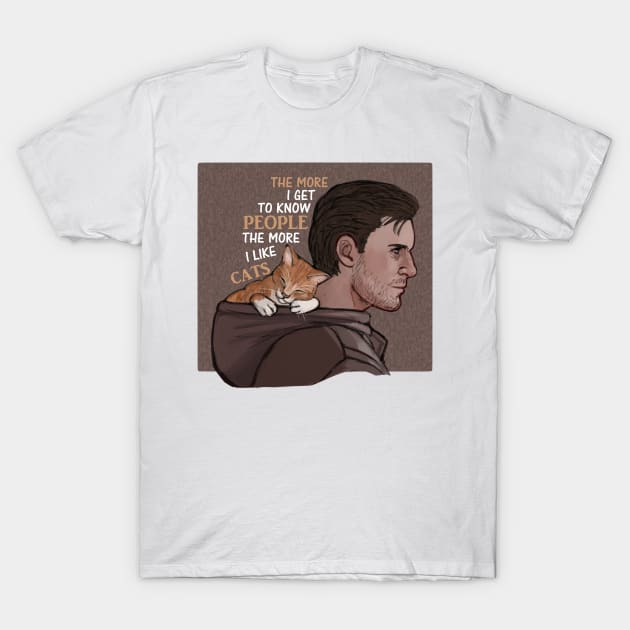 Gavin and cats T-Shirt by Julientel89
